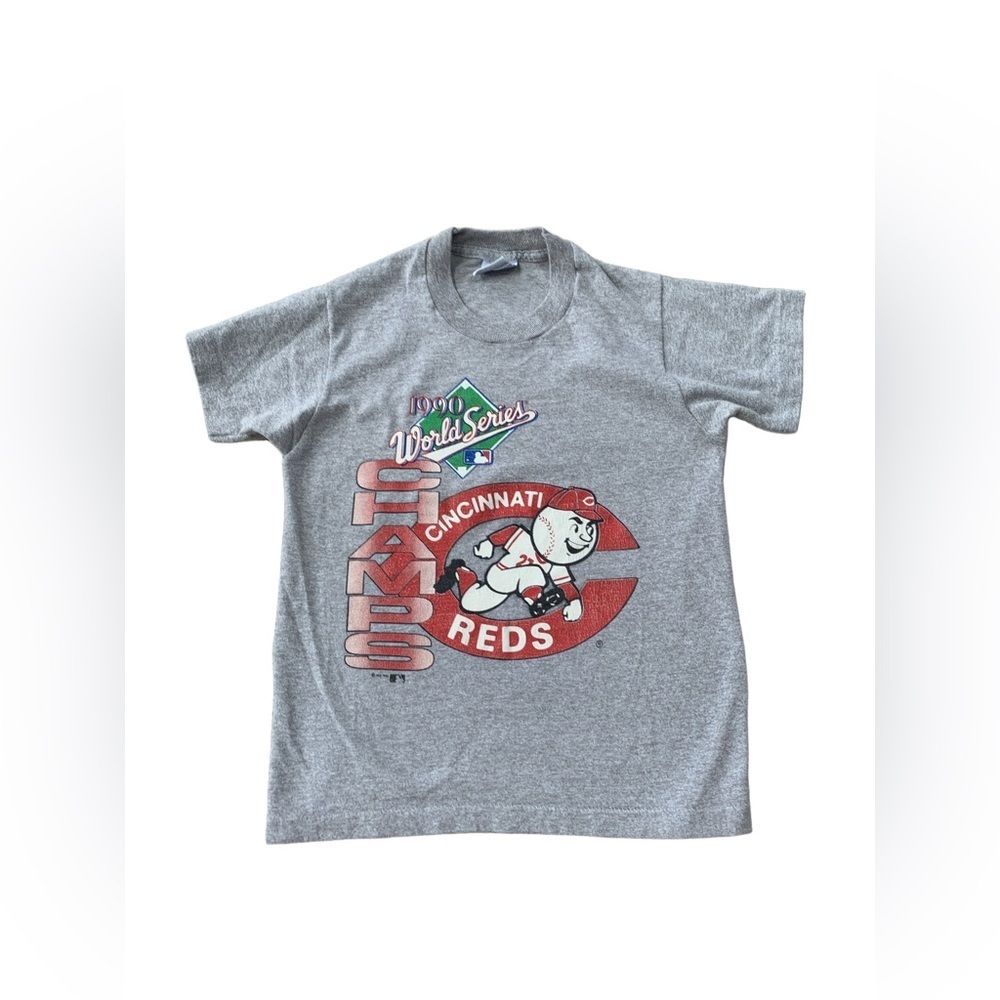 Vintage Single Stitch 1990 Cincinnati Red World Series Champs Kid’s Graphic Tee